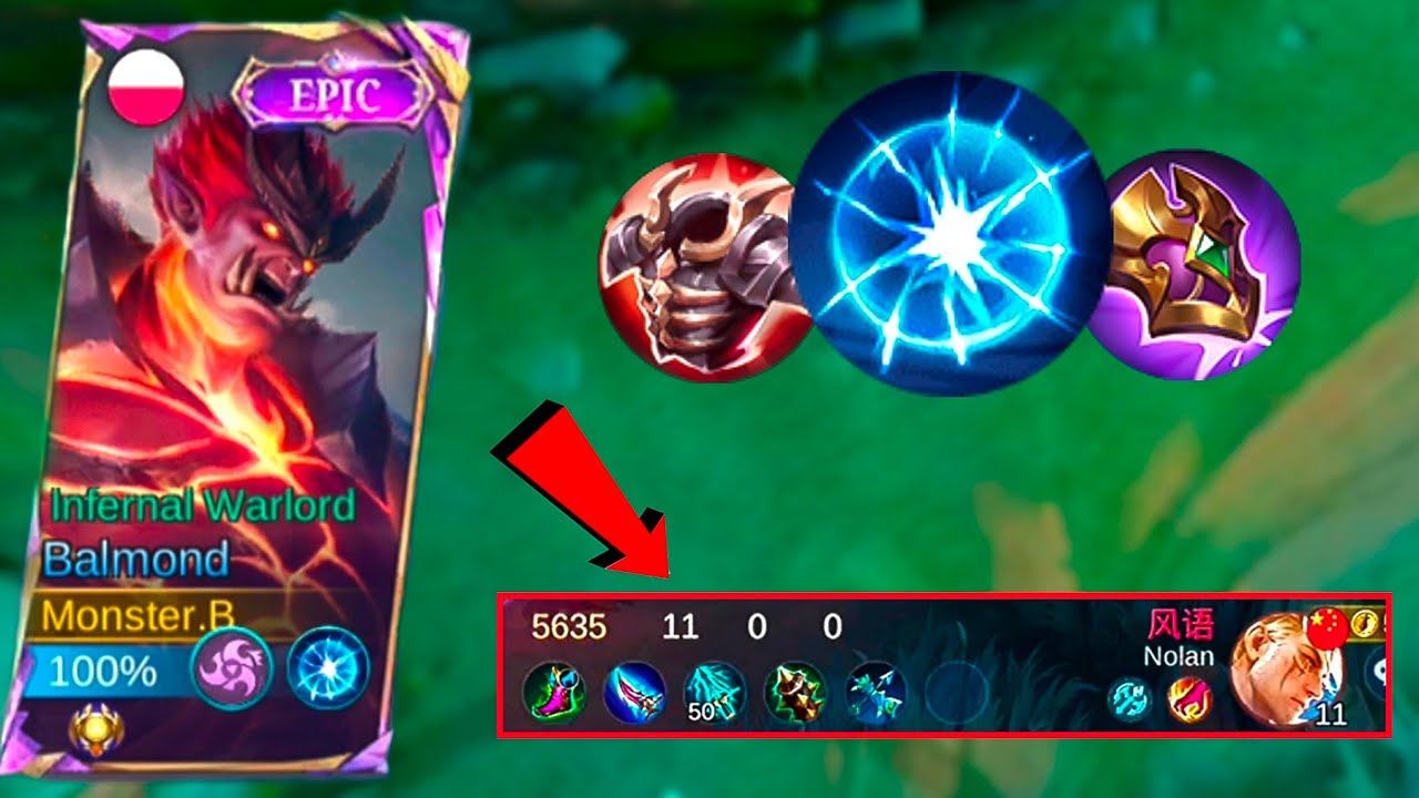 BALMOND EXP LANE USES THIS BUILD AND TRY STOP PRO NOLAN! (INTENSE GAME) - MLBB