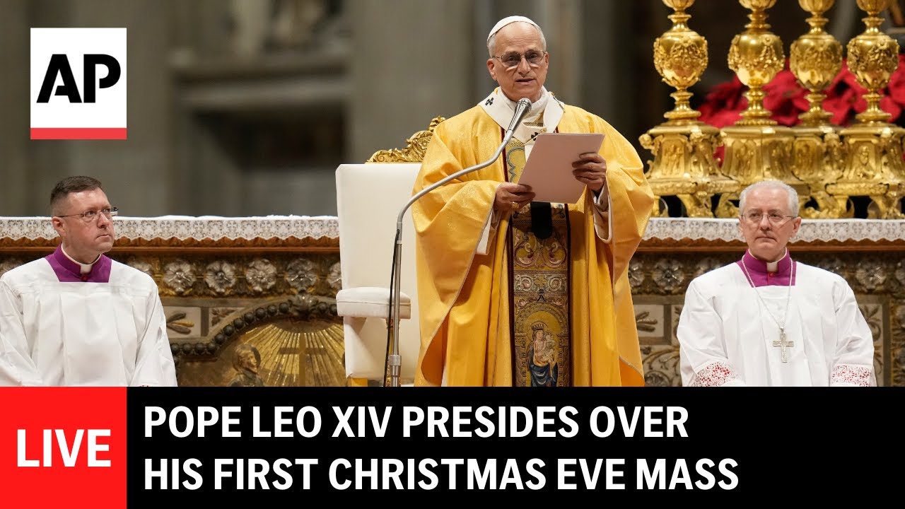 LIVE: Pope Leo XIV presides over his first Christmas Eve Mass