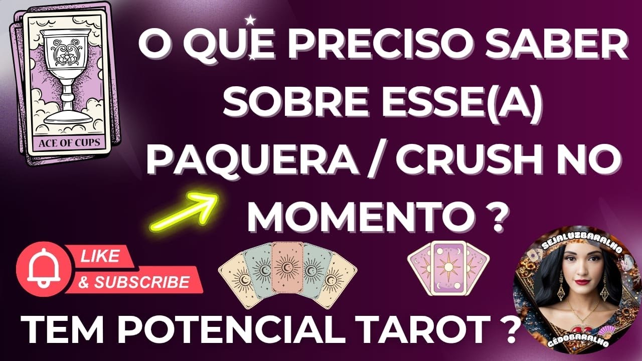🔥💞TUDO SOBRE O CRUSH |PAQUERA |CONTATINHO , TEM POTENCIAL , ME OCULTA ALGO TAROT 👀🔮⁉️saiba AGORA💥