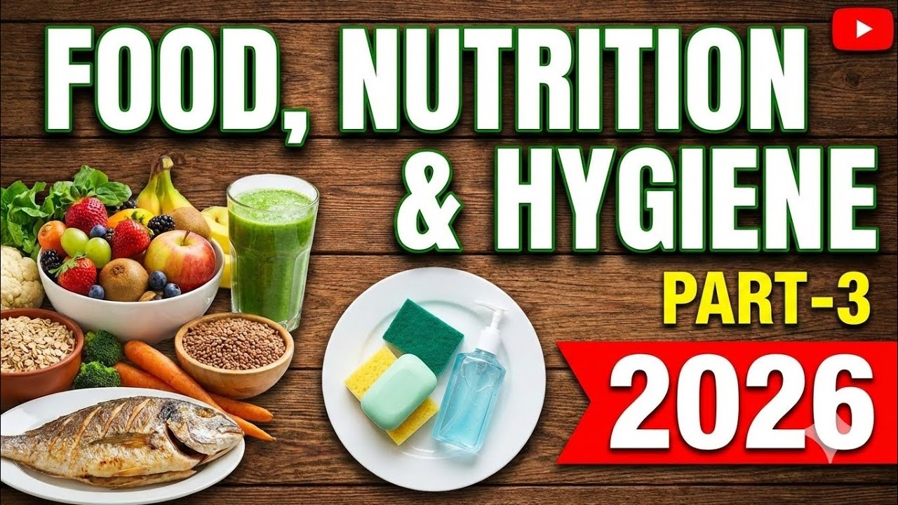 Food, Nutrition & Hygiene (Part-3) | Co-Curricular Course B.A./B.Sc./B.Com Important Topics