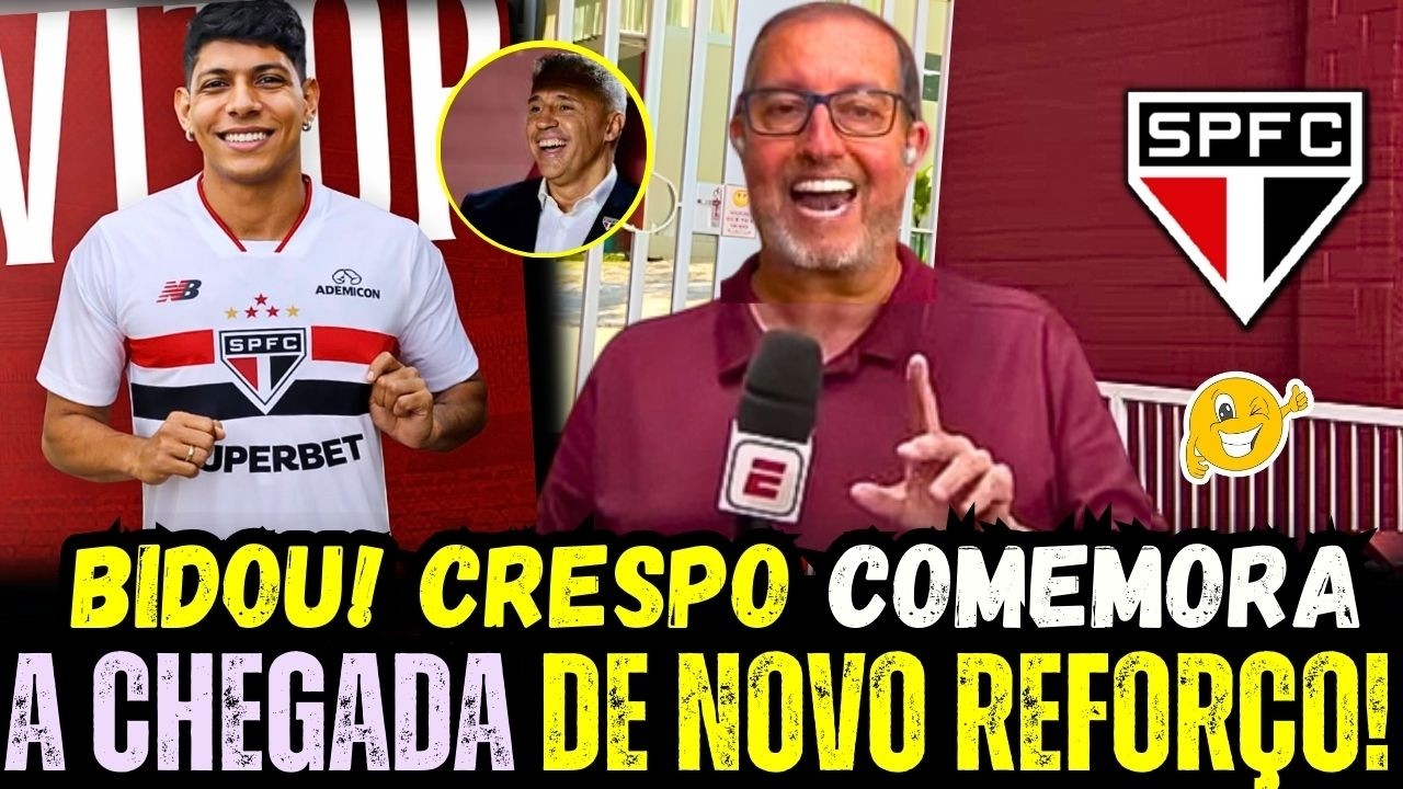 APARECEU NO BID! REFORÇO APARECE DO NADA!!! JÁ PODE COMEMORAR /  ELE É DO SÃO PAULO!