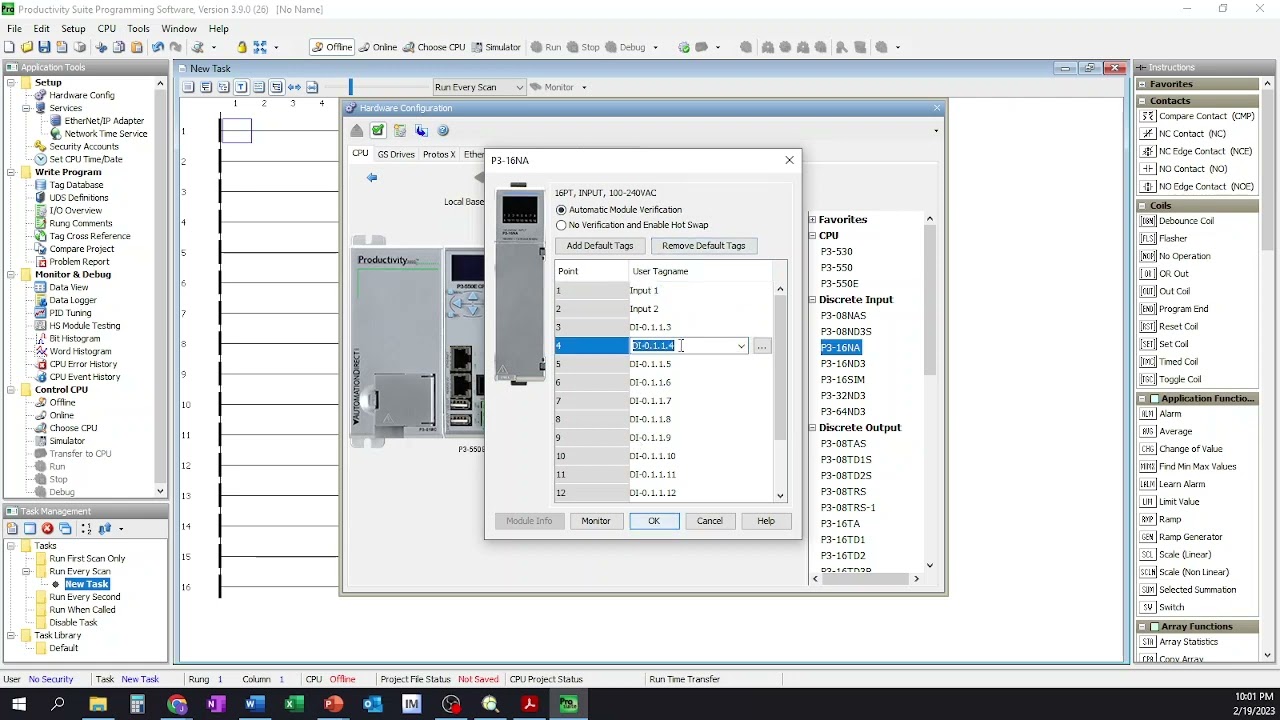 Productivity Suite Programming Software Adding I/O Modules and Editing Tag Names