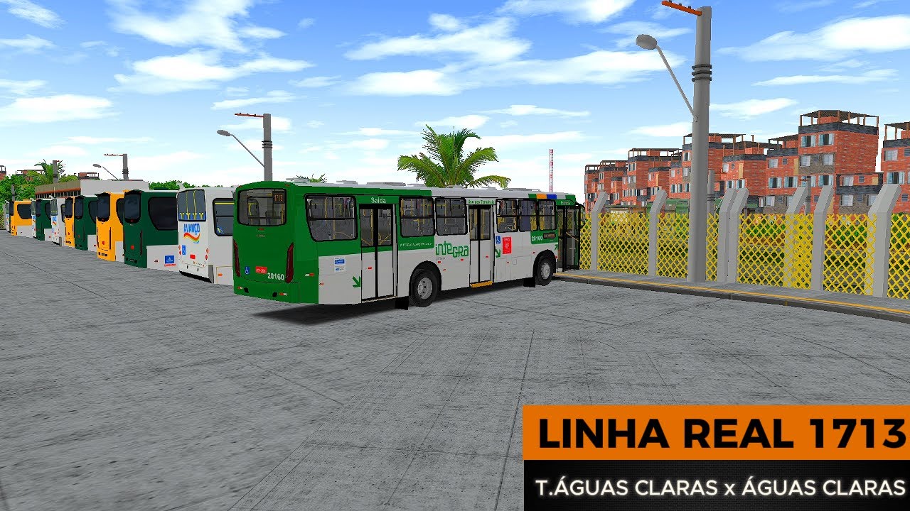 🟢LINHA REAL 1713 T.ÁGUAS CLARAS X ÁGUAS CLARAS  -  MAPA METRÓPOLES SALVADOR 2.O / G920🟢 (Completa)