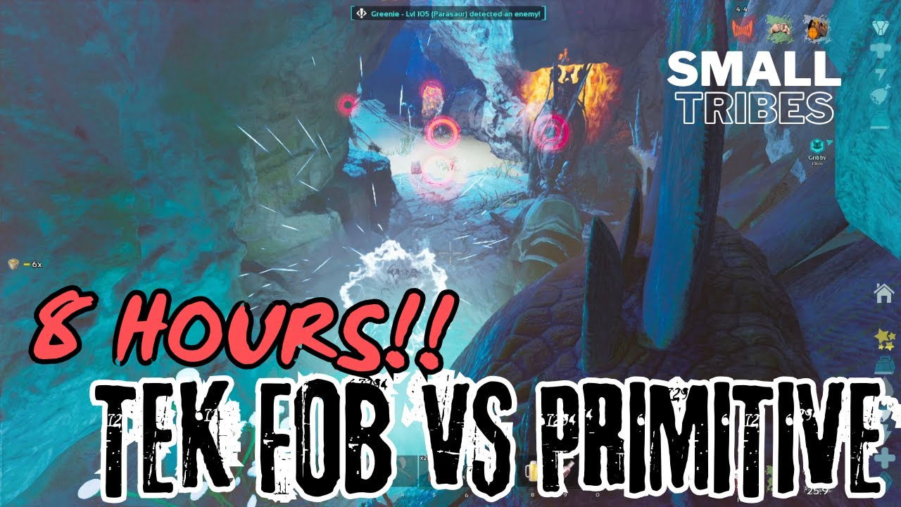 8 Hour TEK FOB From Snow North! LAST EPISODE Before Transfers!- ARK Small Tribes - ep.6