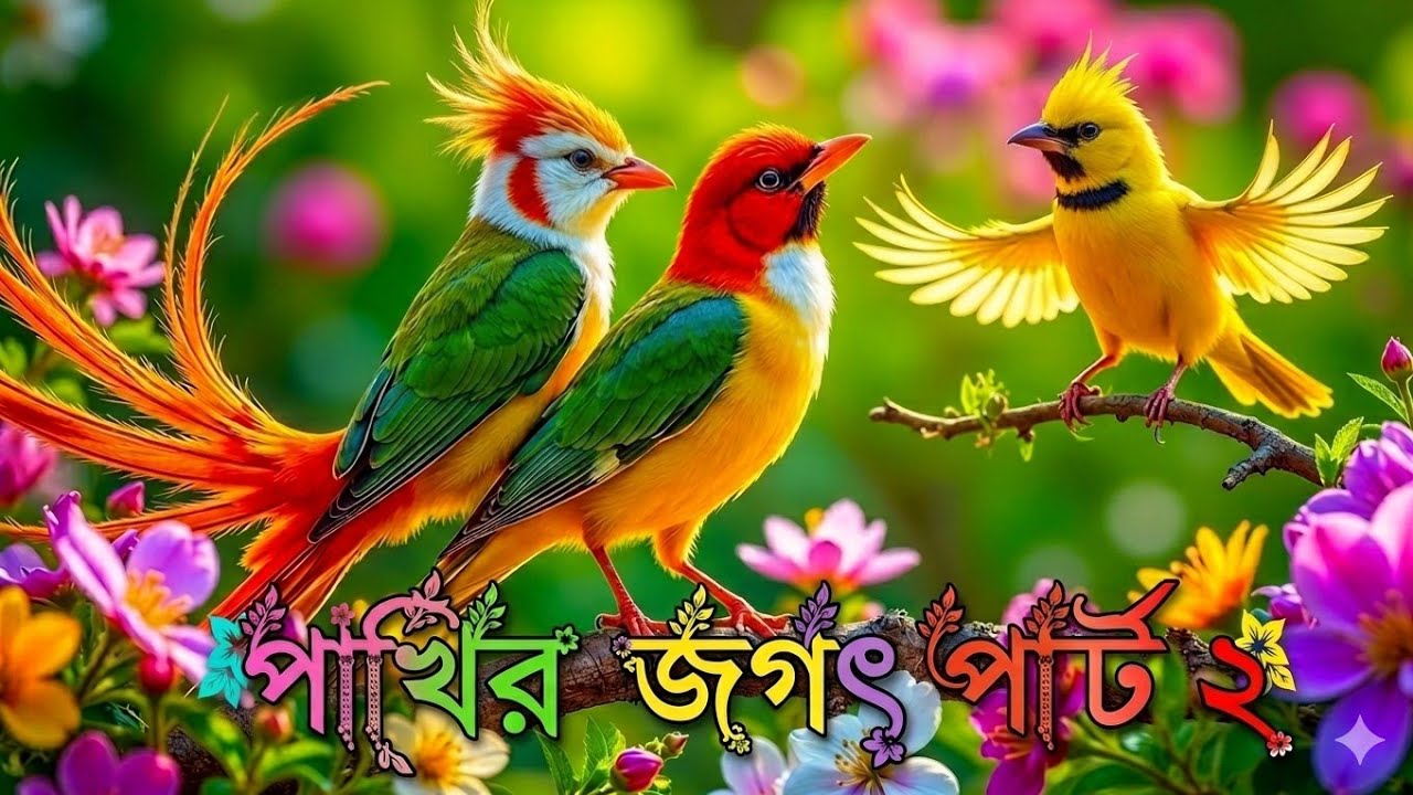 🔴🦜Peaceful Forest Birds & Natural Sounds🦜
