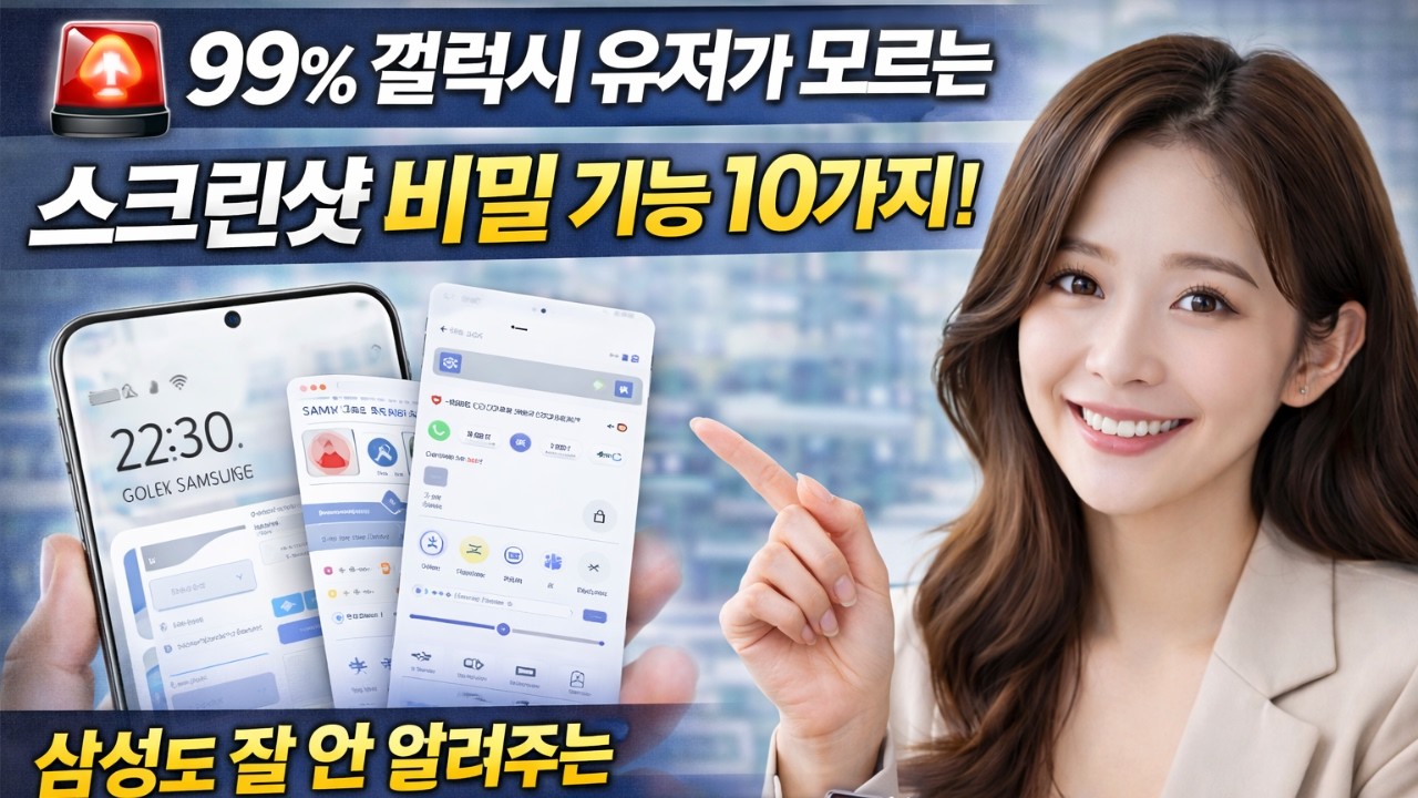 🚨 99% 갤럭시 유저가 모르는 스크린샷 비밀 기능 10가지! 삼성도 잘 안 알려주는 One UI 6·7·8 숨겨진 꿀팁 🔥📱