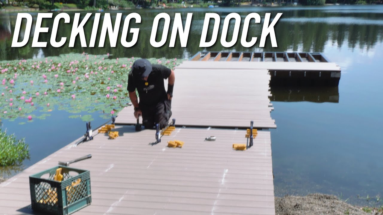 Build Update: Laying Decking On The Dock || Dr Decks