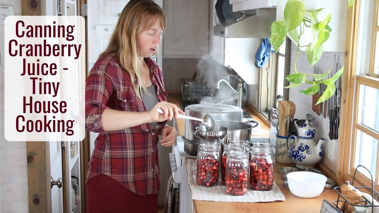 Canning Cranberry Juice - Tiny House Cooking