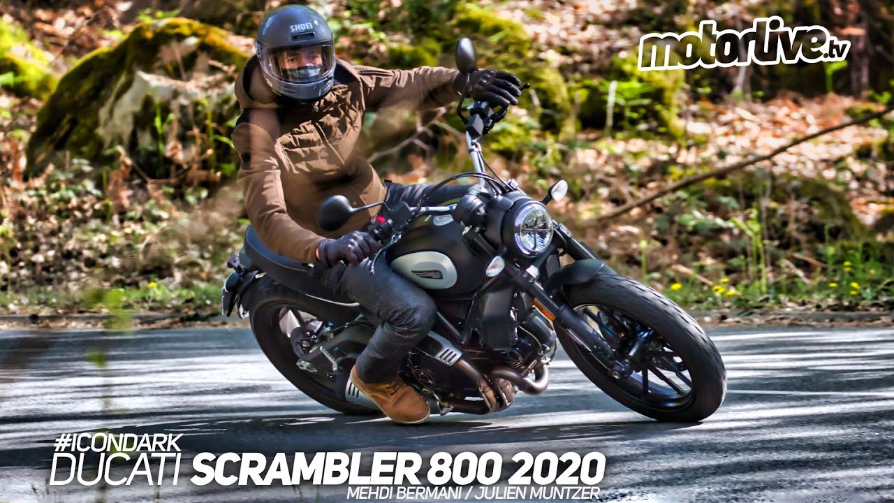 DUCATI SCRAMBLER 800 ICON DARK 2020 : L'ESSENTIELLE ? | ESSAI MOTORLIVE