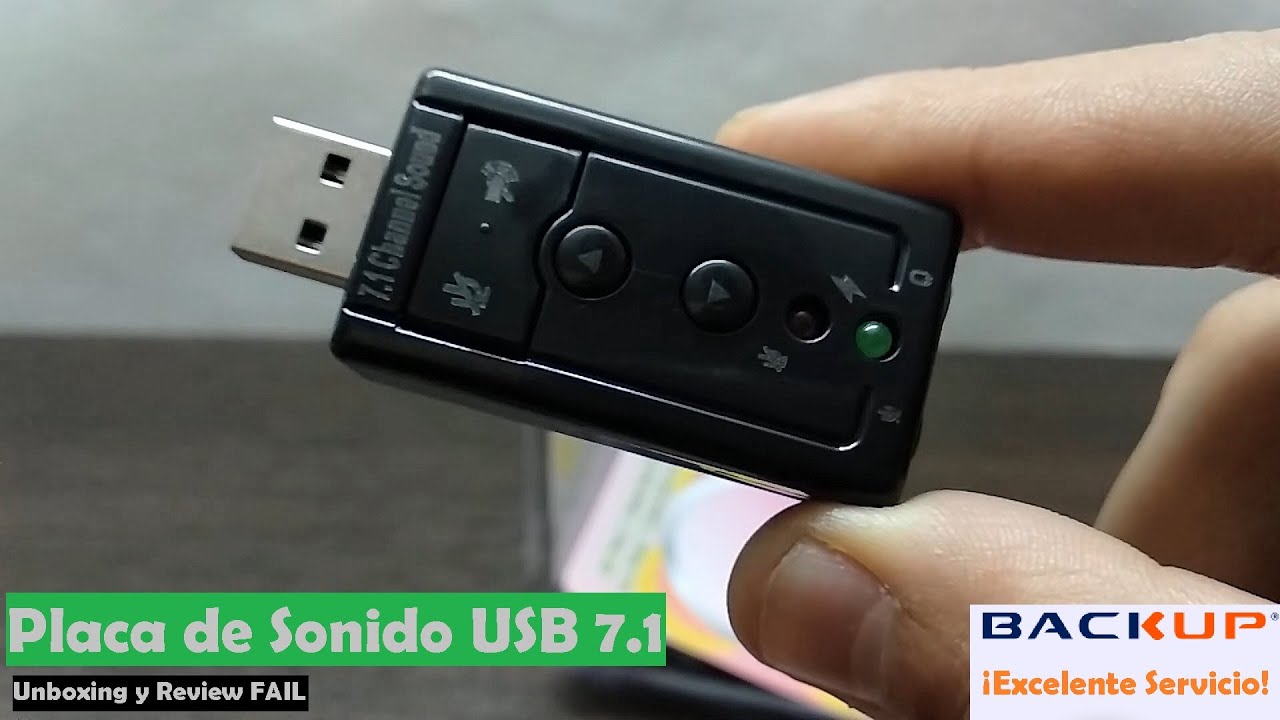 Placa de Sonido USB 7.1 - Unboxing y Review FAIL!