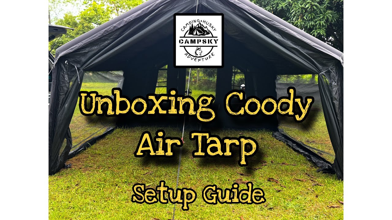 Luxury Tent | Coody 8.0 | Air Tarp | Air Tent| Setup Guide | How to setup | Black Camper