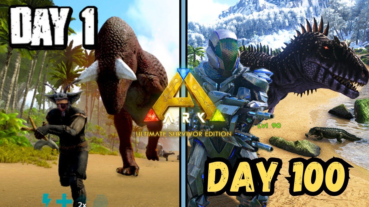 SURVIVING 100 DAYS ARK MOBILE ULTIMATE EDITION (EPISODE 2) DAY 10 TO 20