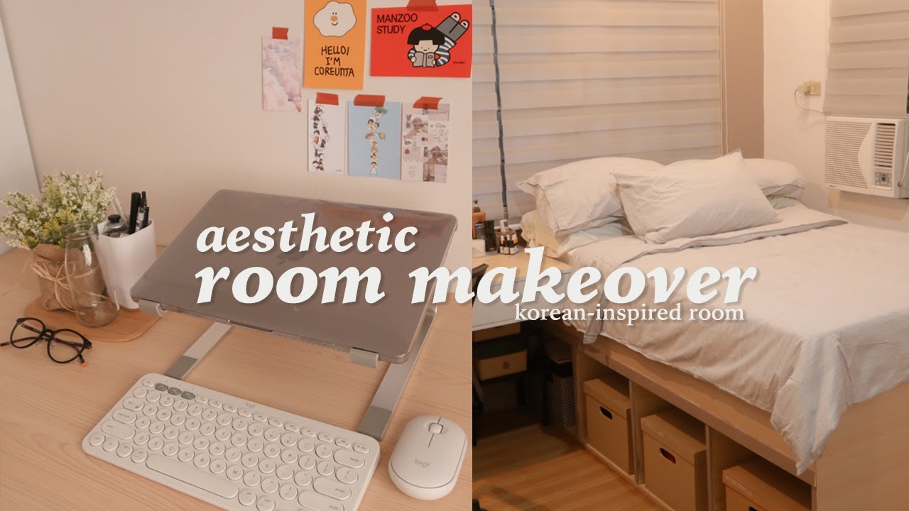 🌱 extreme aesthetic room makeover (korean-inspired) 🍄