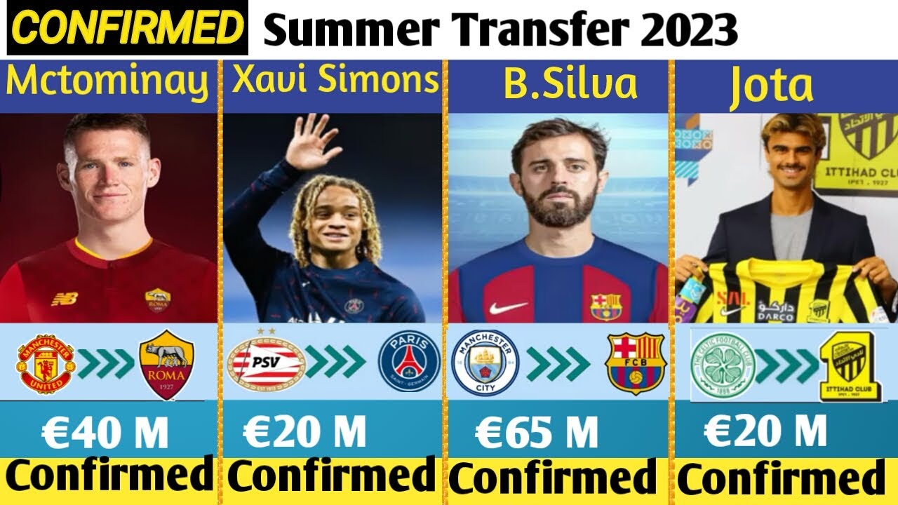 LATEST CONFIRMED TRANSFER NEWS AND RUMOURS SUMMER 2023.🔥.BERNARDO TO BARCEPONA,XAVI SIMONS TO PSG