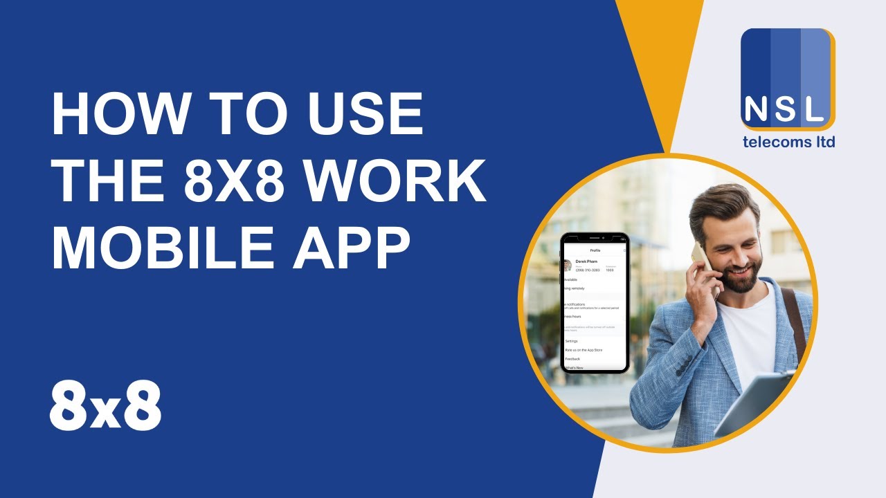 How to use the 8x8 Work mobile app