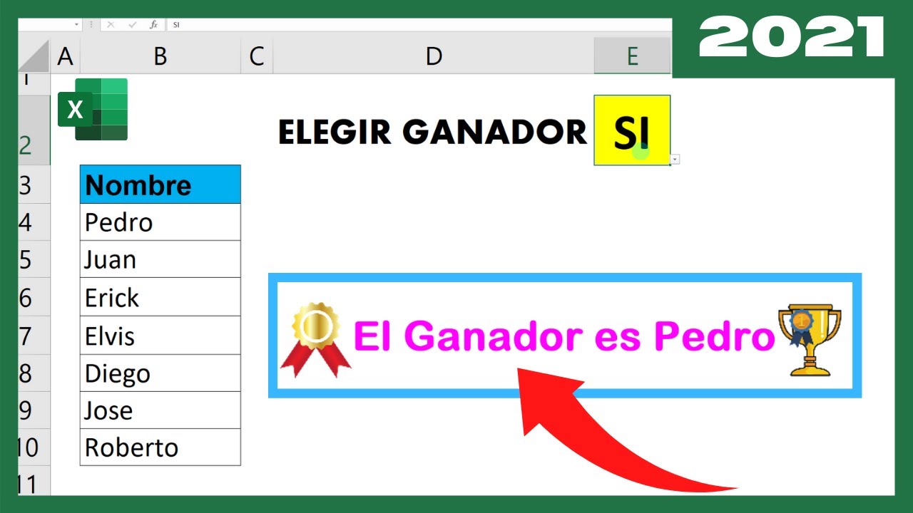 Como hacer un SORTEO en Excel de forma FACIL y RAPIDO (sin MACROS)