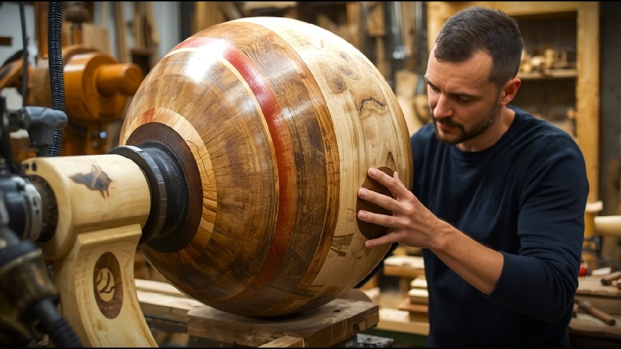 A Stunning Piece Of Work On A Wood Lathe - See How This Guy Did It!