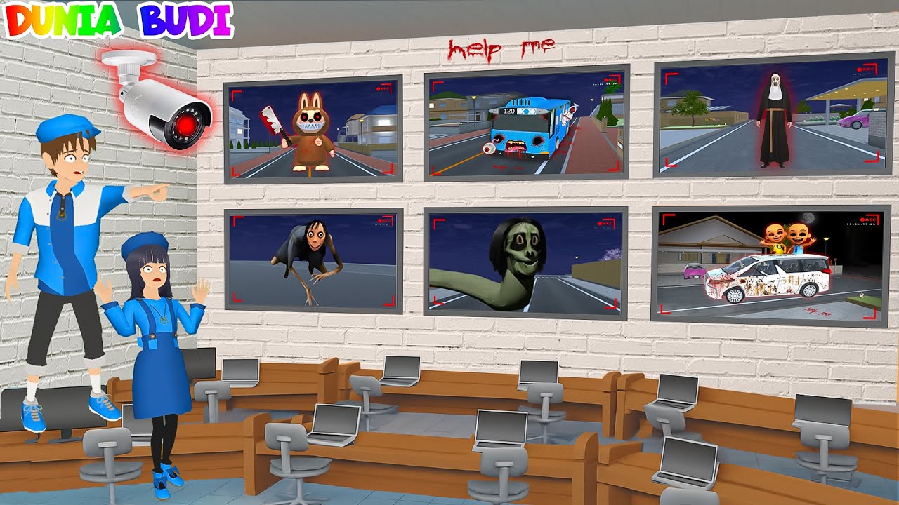 Yuta Mio Panik Buat Banyak CCTV Pantau Semua Hantu Siluman Ular, Bus Tayo, Momo Di Kota Sakura