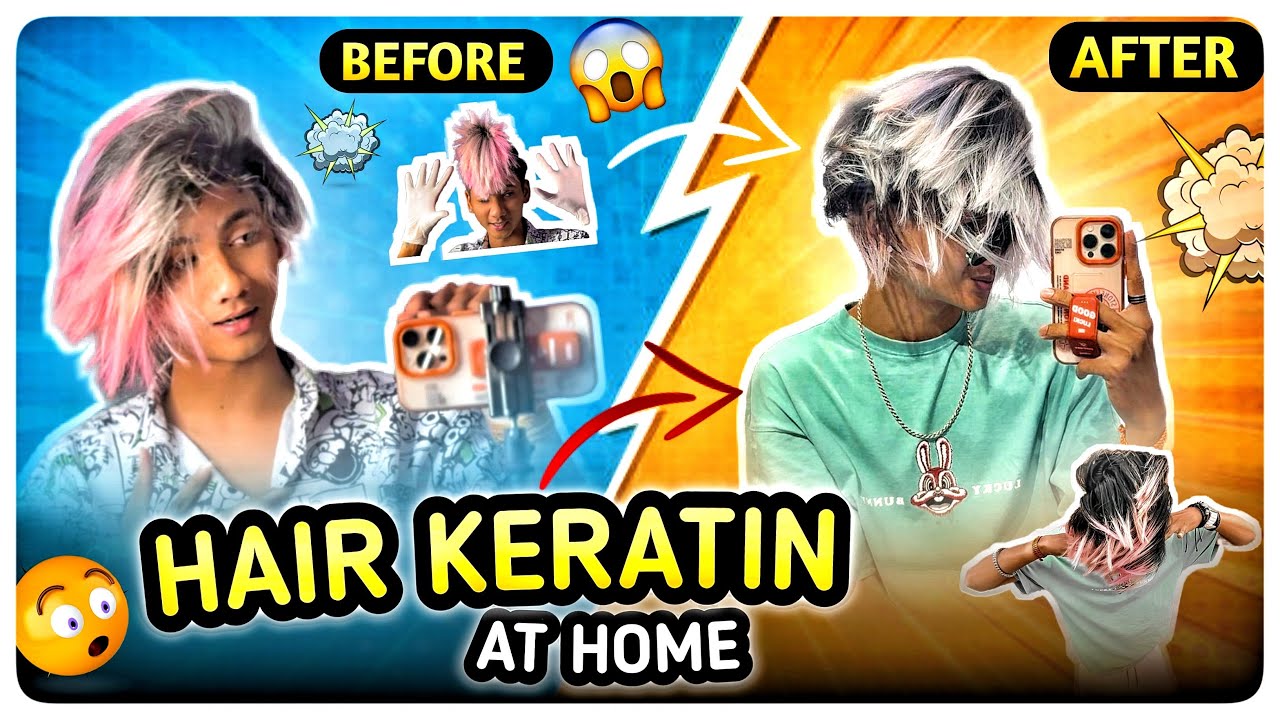 Aaj to ghr pe hi 😱hair keratin kar liya🔥// 10 hazar rupy bacha liye🤕👍🏻 #tayzenvlogs