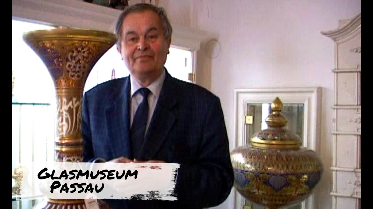Glasmuseum Passau -  Georg Höltl, der Begründer, führt privat durchs Museum.