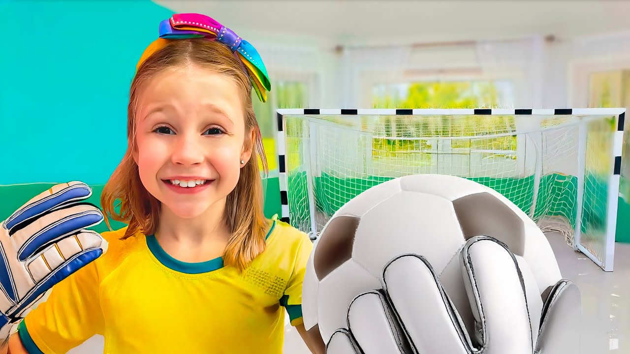 Nastya ve babası iç ve dış mekan sporları oynuyor - Çocuklar için video dizisi