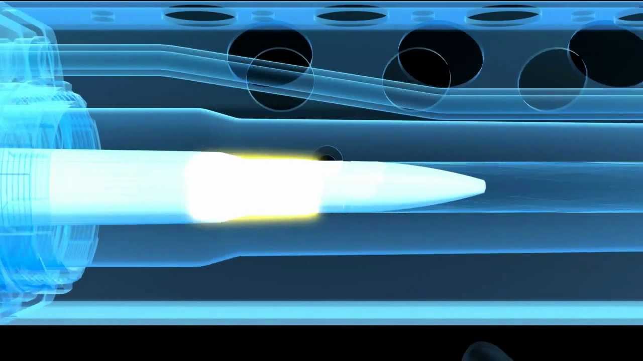 Semi-Automatic 50 Caliber Rifle Mechanics Animation