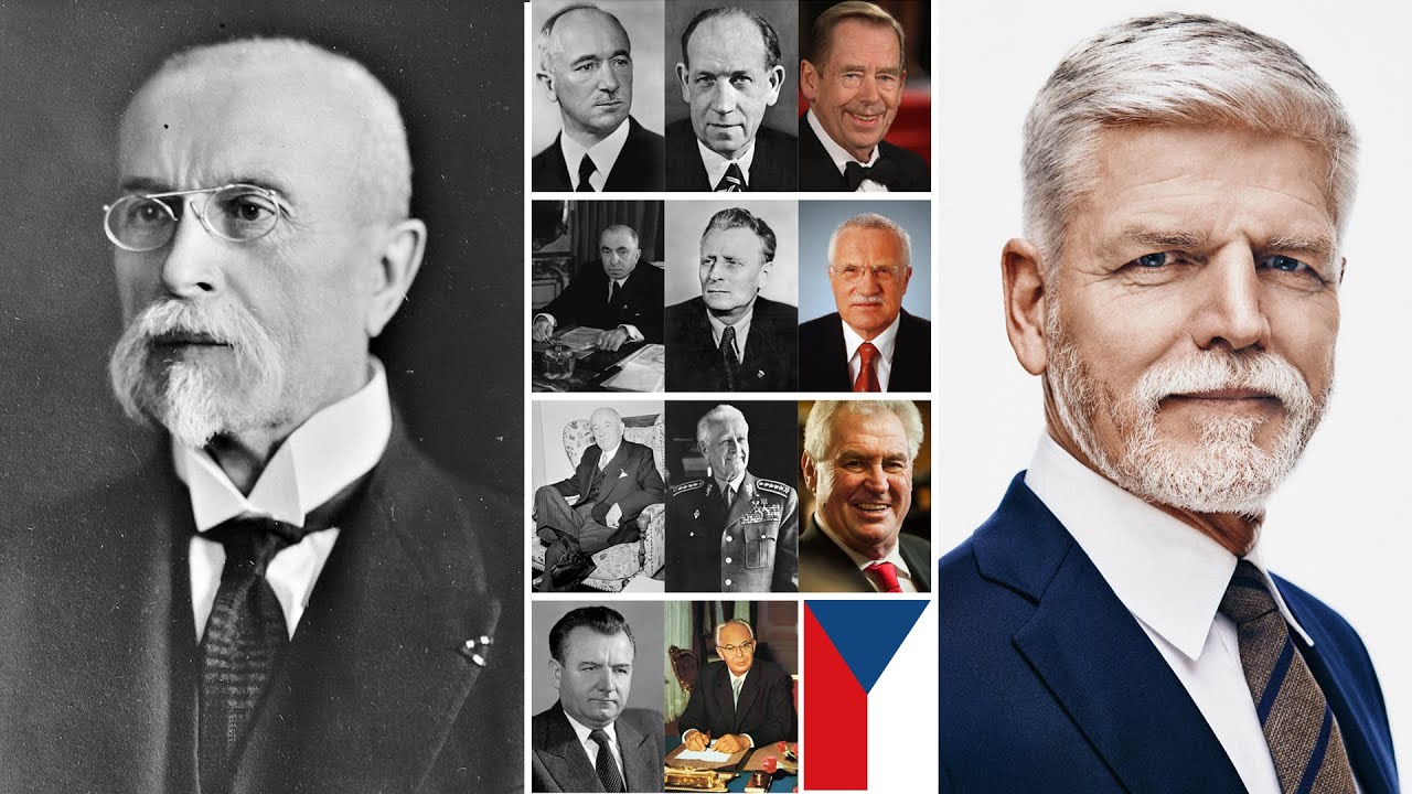 Prezidenti Československa ČSR, ČSSR - Česk&eacute; republiky ČR 🇨🇿  Od T.G. Masaryka po P. Pavla