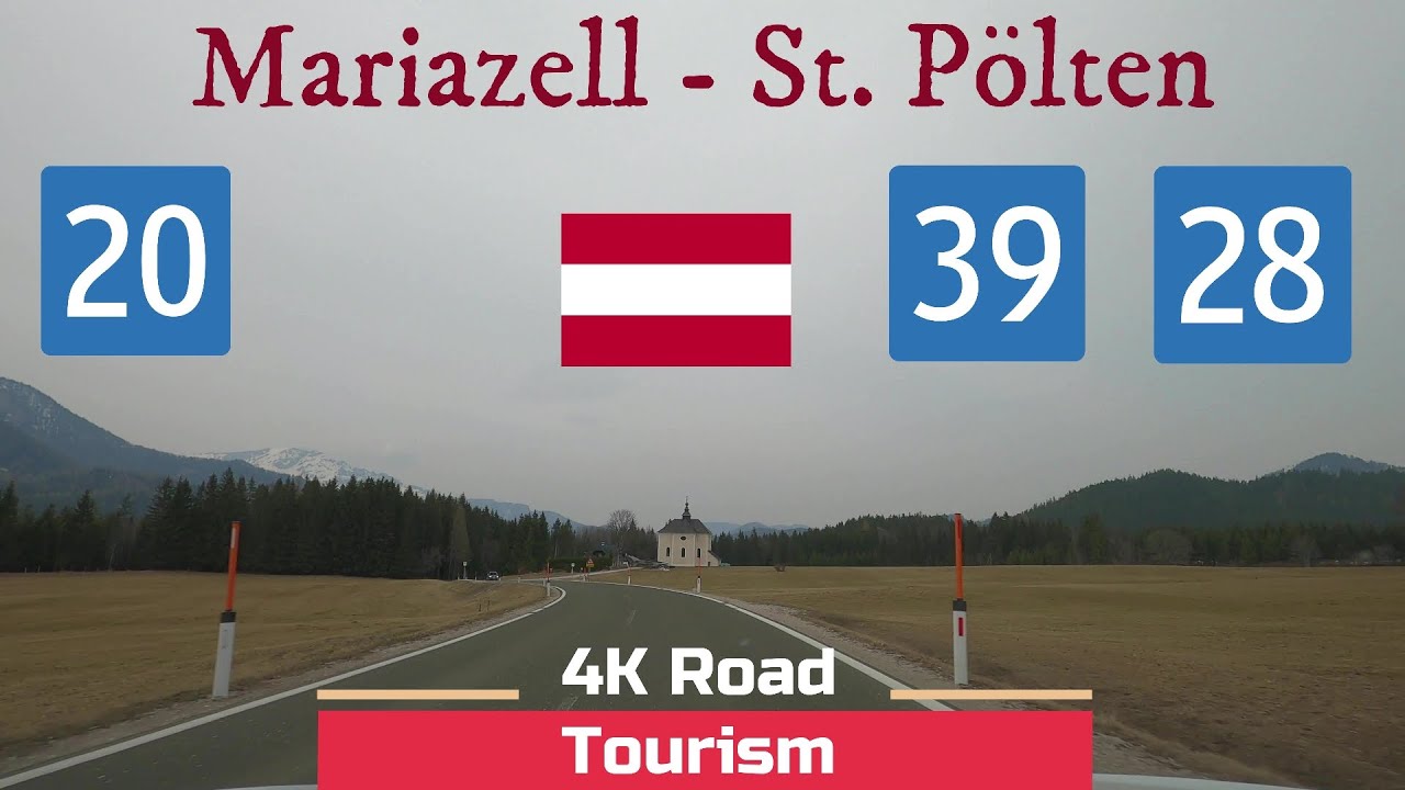 Fahrt durch Pielachtal in Österreich Mariazell nach St. Pölten // Driving in Austria Pielach Valley