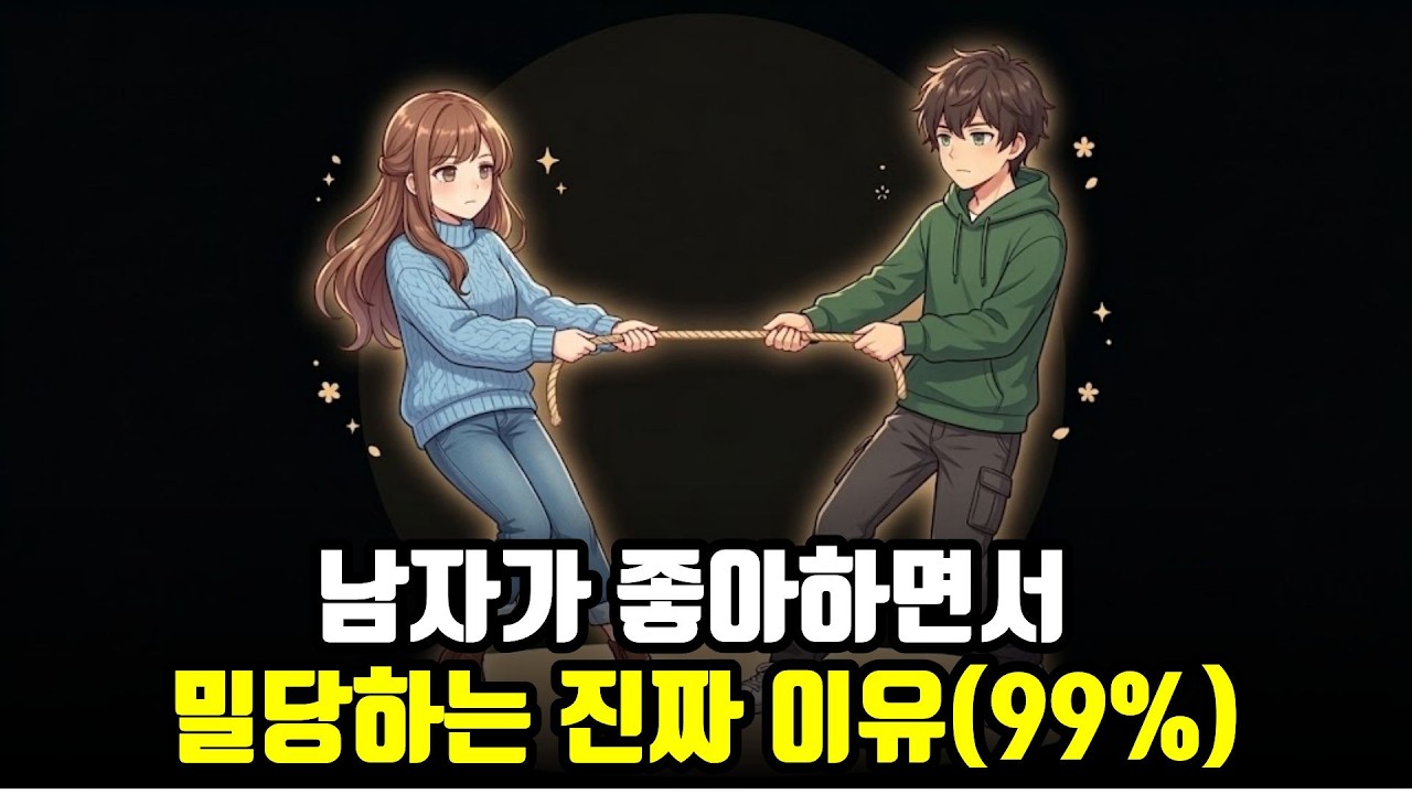 남자가 좋아하면서도 밀당하는 진짜 이유 (대부분 이 심리입니다)