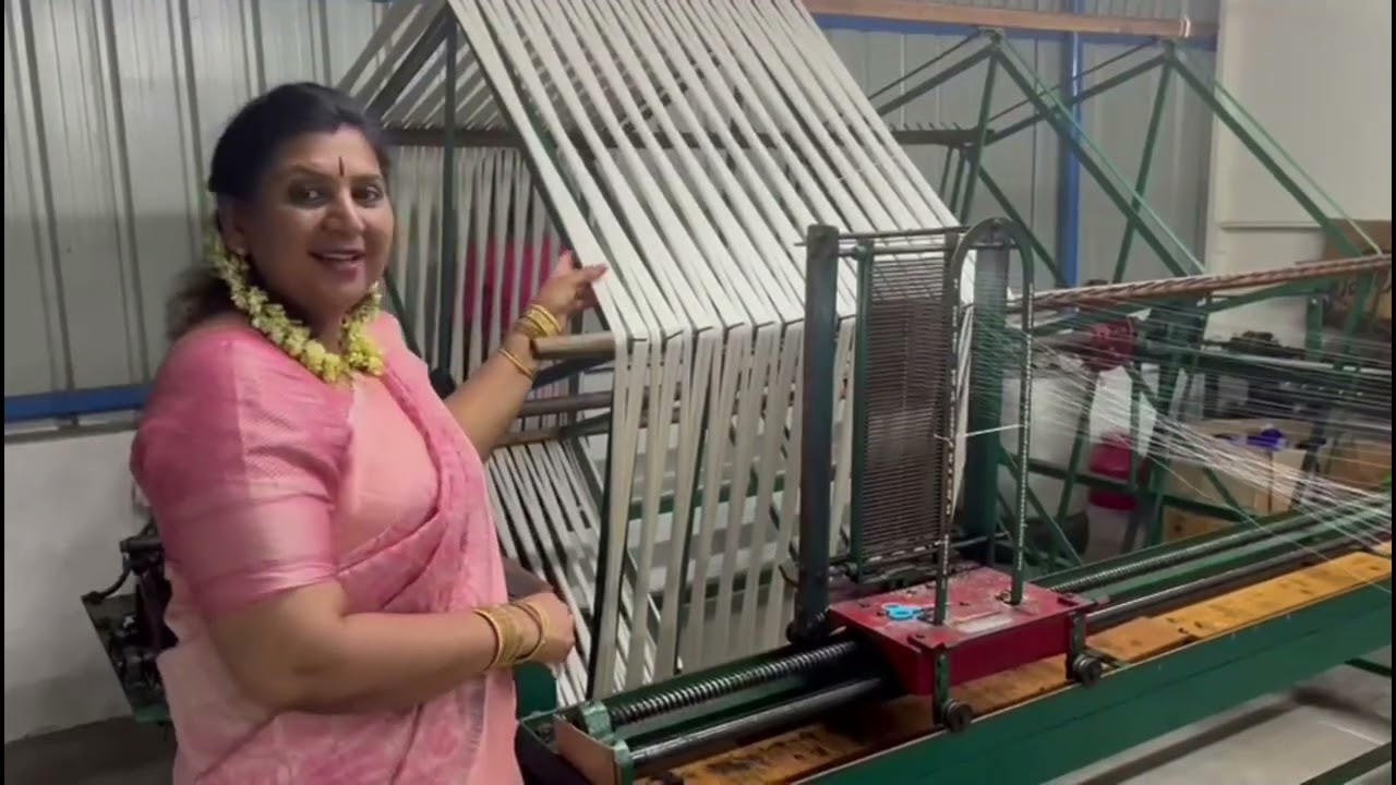 Pure silk sarees warping yarn,weft yarn produced process - MB 75 #shorts