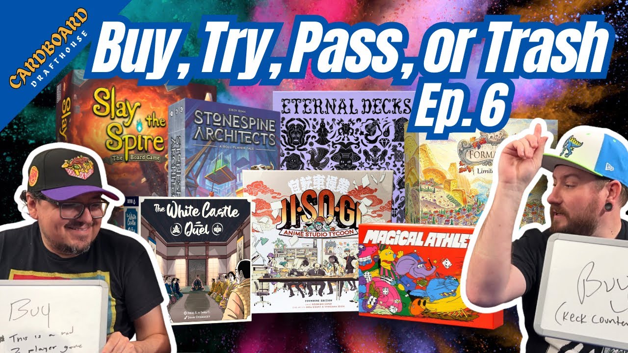 Buy Try Pass or Trash - Ep. 6 (Review Round-Up) Eternal Decks, Jisogi, White Castle Duel & More!!