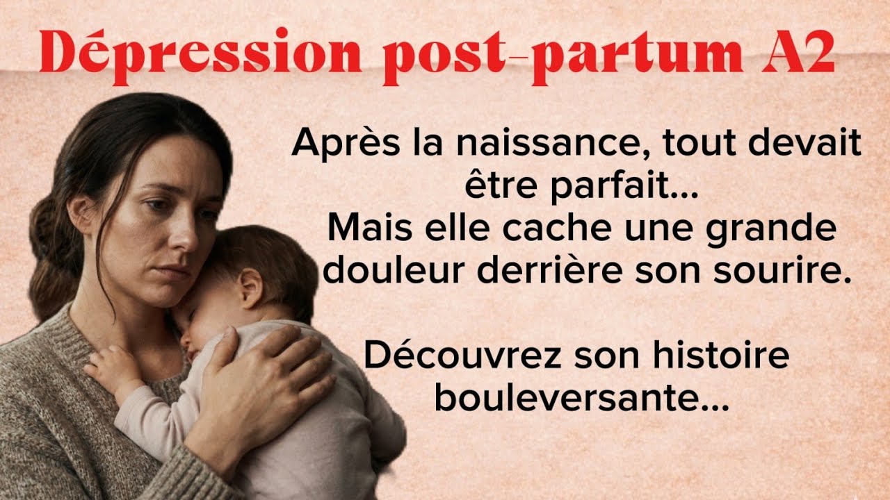 Dépression post-partum : histoire vraie + vocabulaire facile / French story (A1/A2)