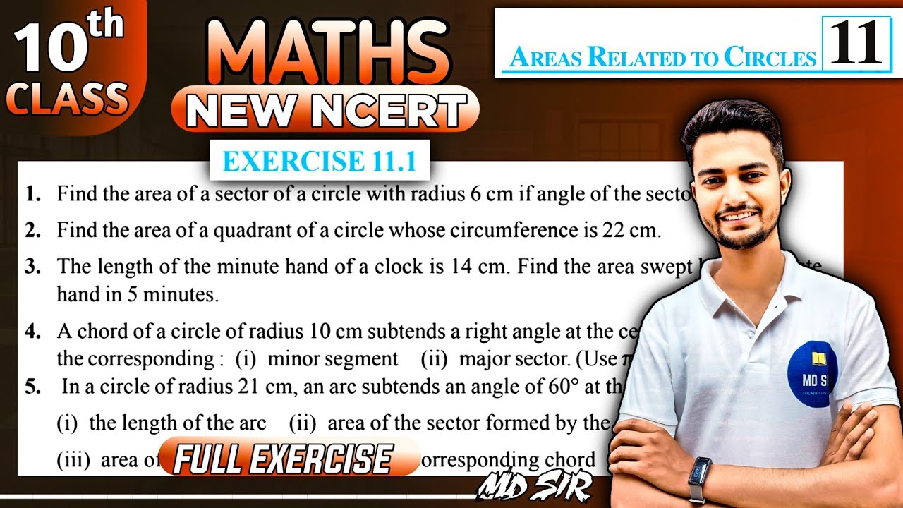 Class 10 Maths Chapter 11 | Areas Related to Circles | Exercise 11.1 Solutions