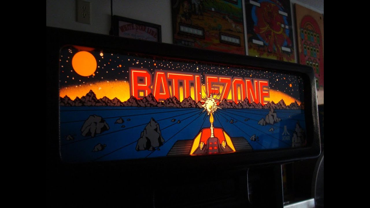 Аркадная игра Battlezone 1980 года! Atari Classic, вертикальный корпус... геймплей, обзор иллюстр...