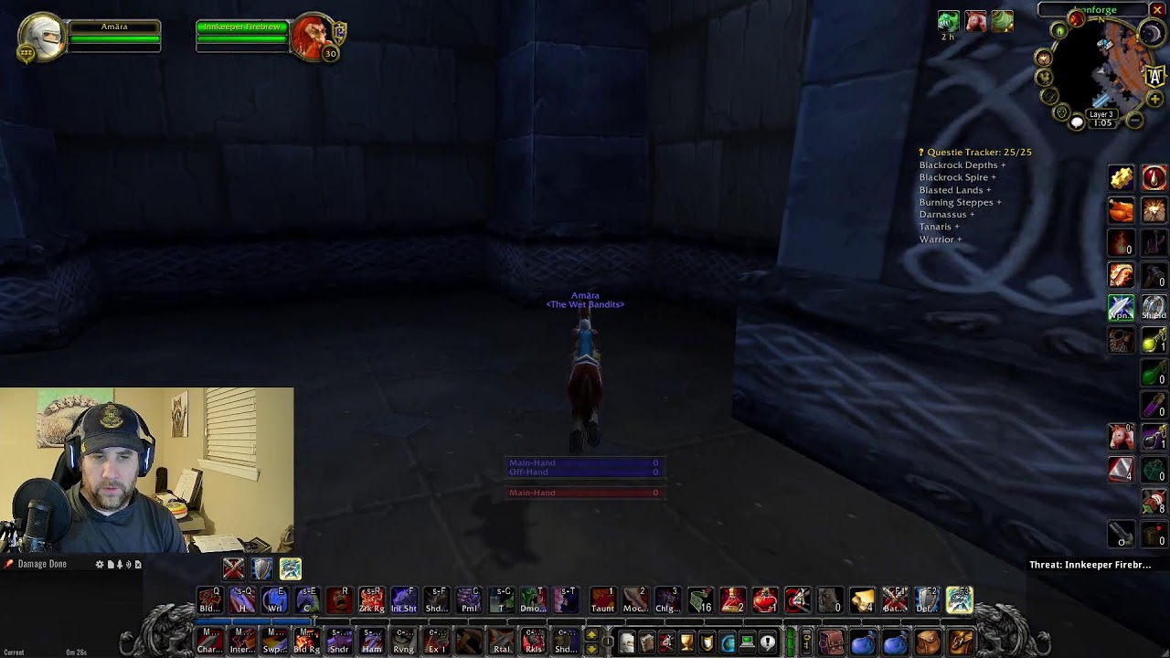 TBC Pre-Patch | 54 Warrior | Blackrock Depths 1st Run