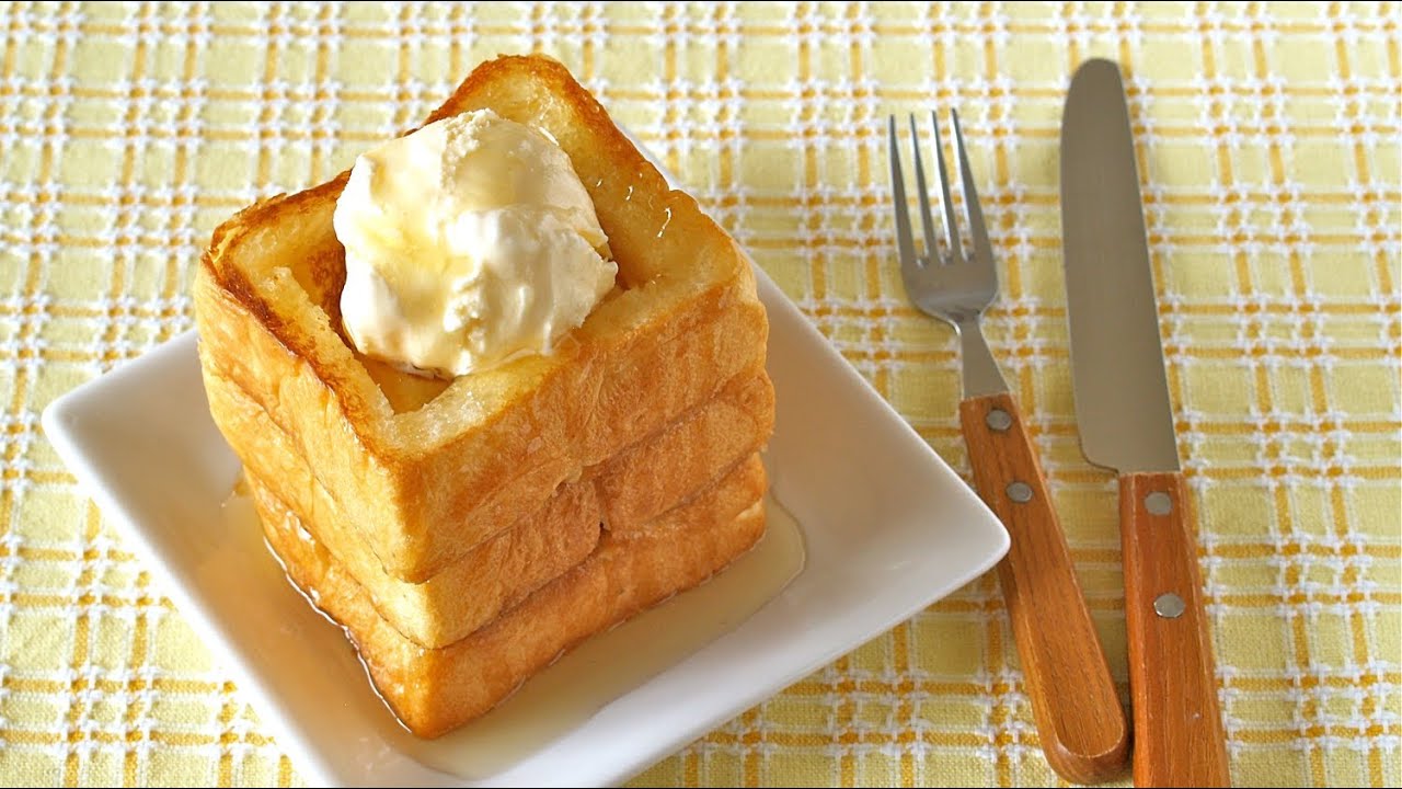 Honey Butter Toast with Vanilla Ice Cream ハニーバタートーストの作り方 - OCHIKERON - CREATE EAT HAPPY