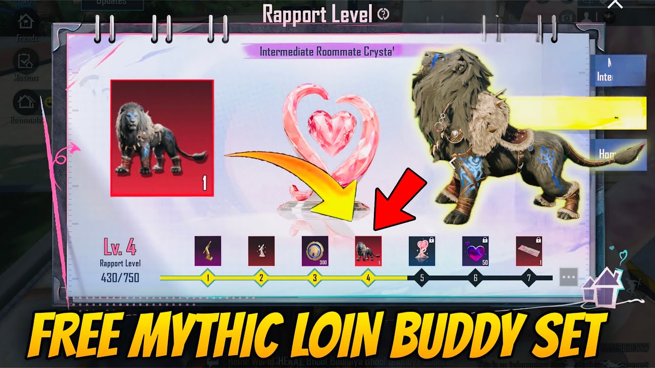 😍FREE MYTHIC LION COMPANION IN BGMI & PUBG MOBILE - FREE M416 GLACIER SPIN TOKEN EVENT IS HERE