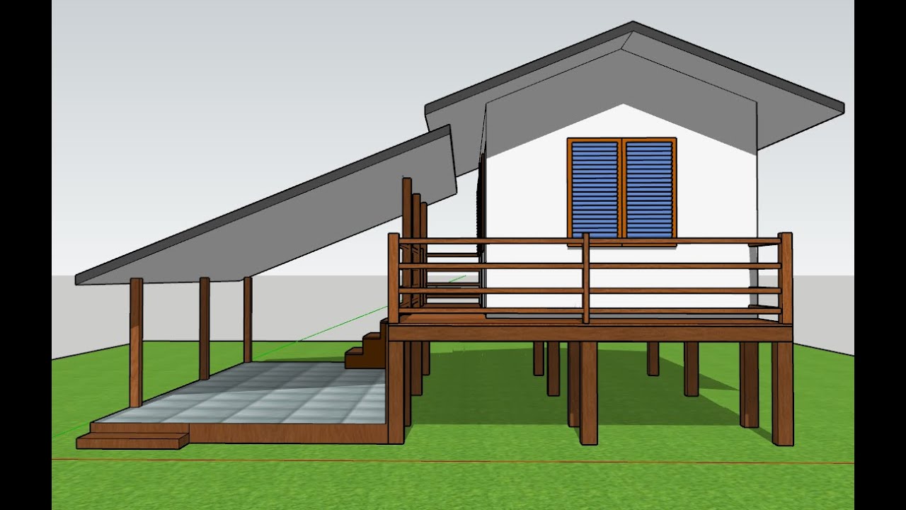 Simple Wood house Design  1- with dimension at the end