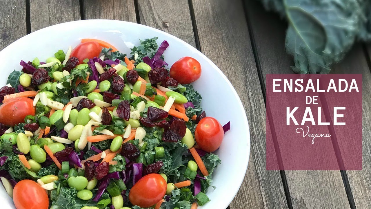 ENSALADA DE KALE, ALTA EN PROTEINA | VEGANA