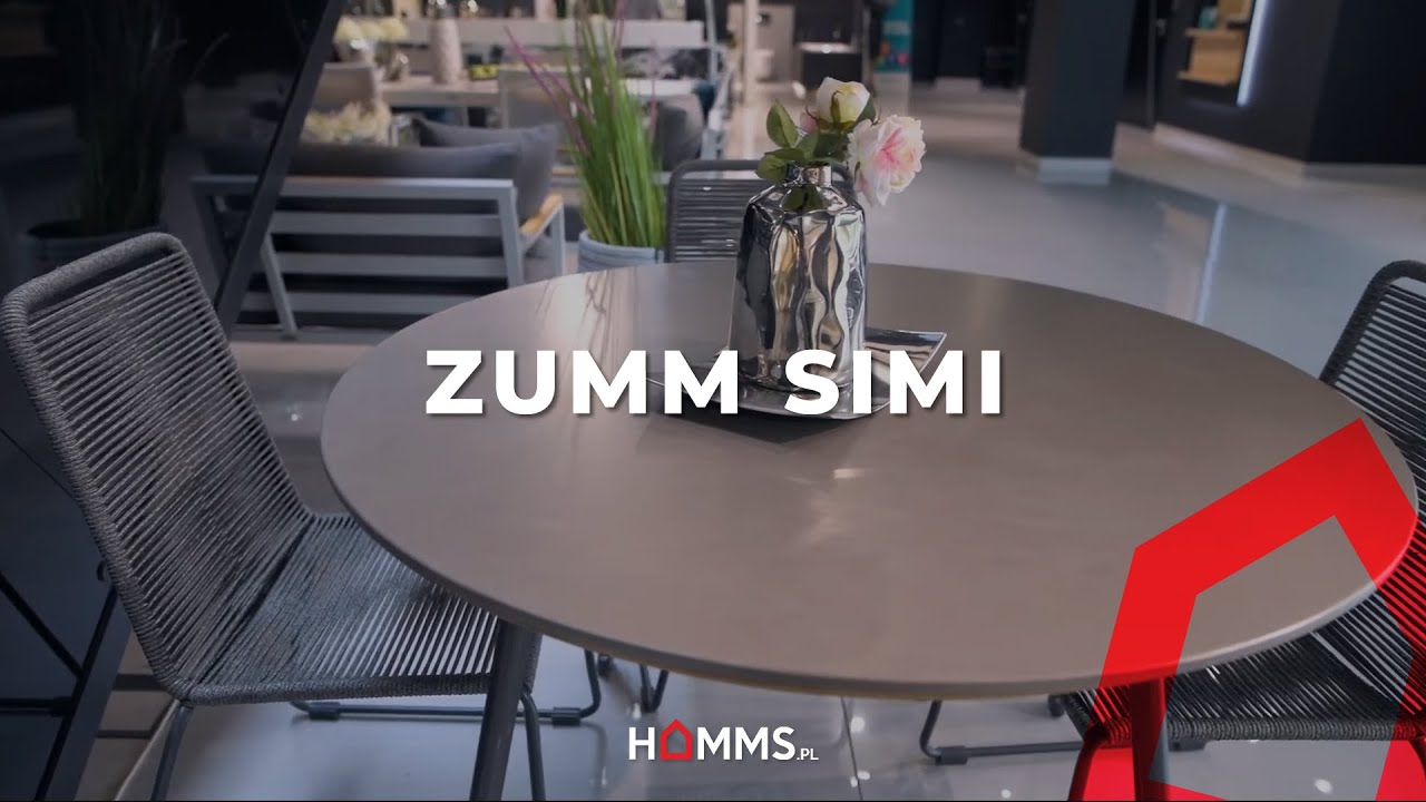 Meble ogrodowe SIMI fi120 krzesła ELOS ZUMM