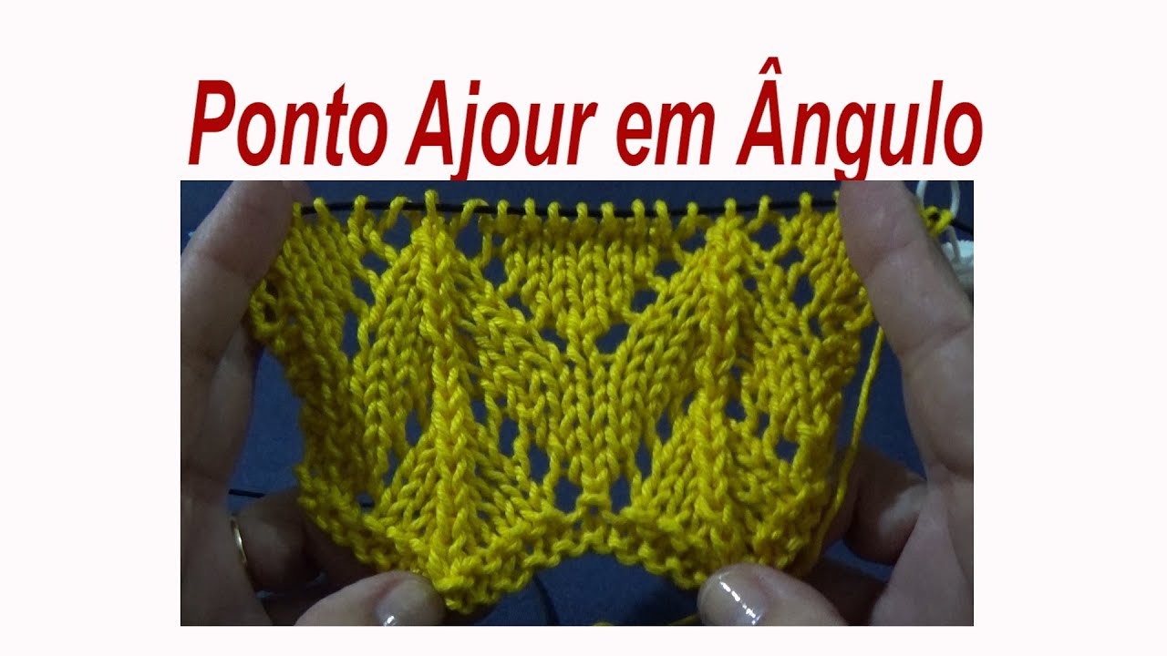 Ponto Ajour em Ângulo {Tricota Curitiba}