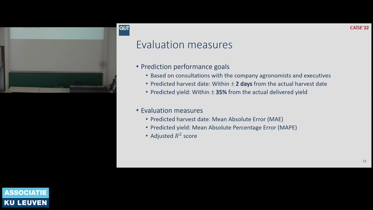 CAiSE'22 Session 5 Talk 2 Crop Harvest Forecast via Agronomy informed Process Modelling and Predicti