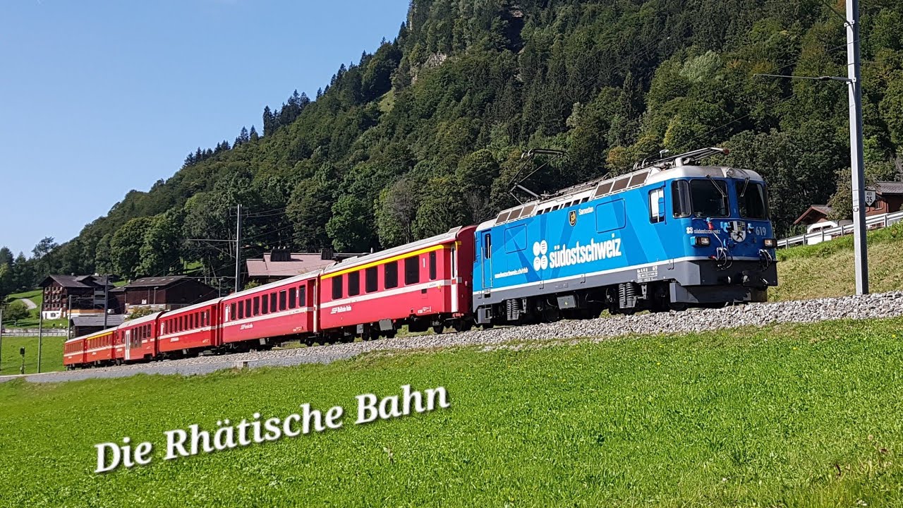 Die Rhätische Bahn, Bahnverkehr am AlbulaPass, BerninaPass, Klosters & Igis