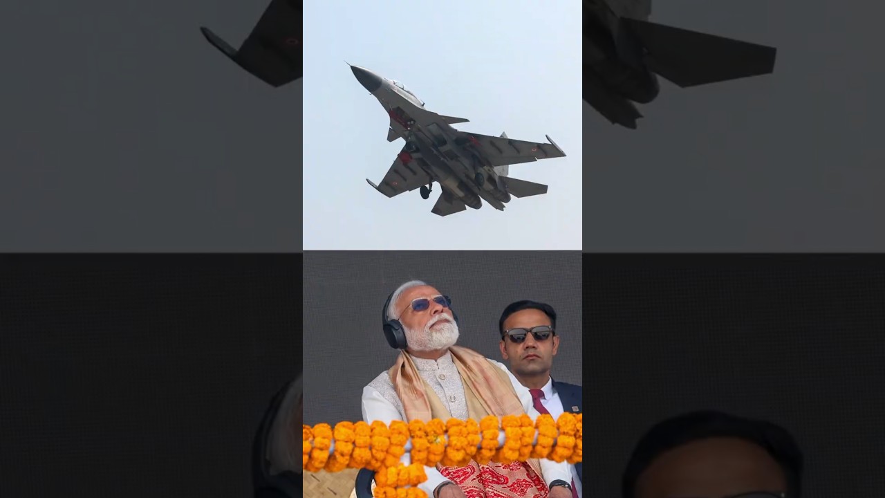 PM Modi attends historic IAF Display at Northeast's First Emergency Landing in Assam | #shorts