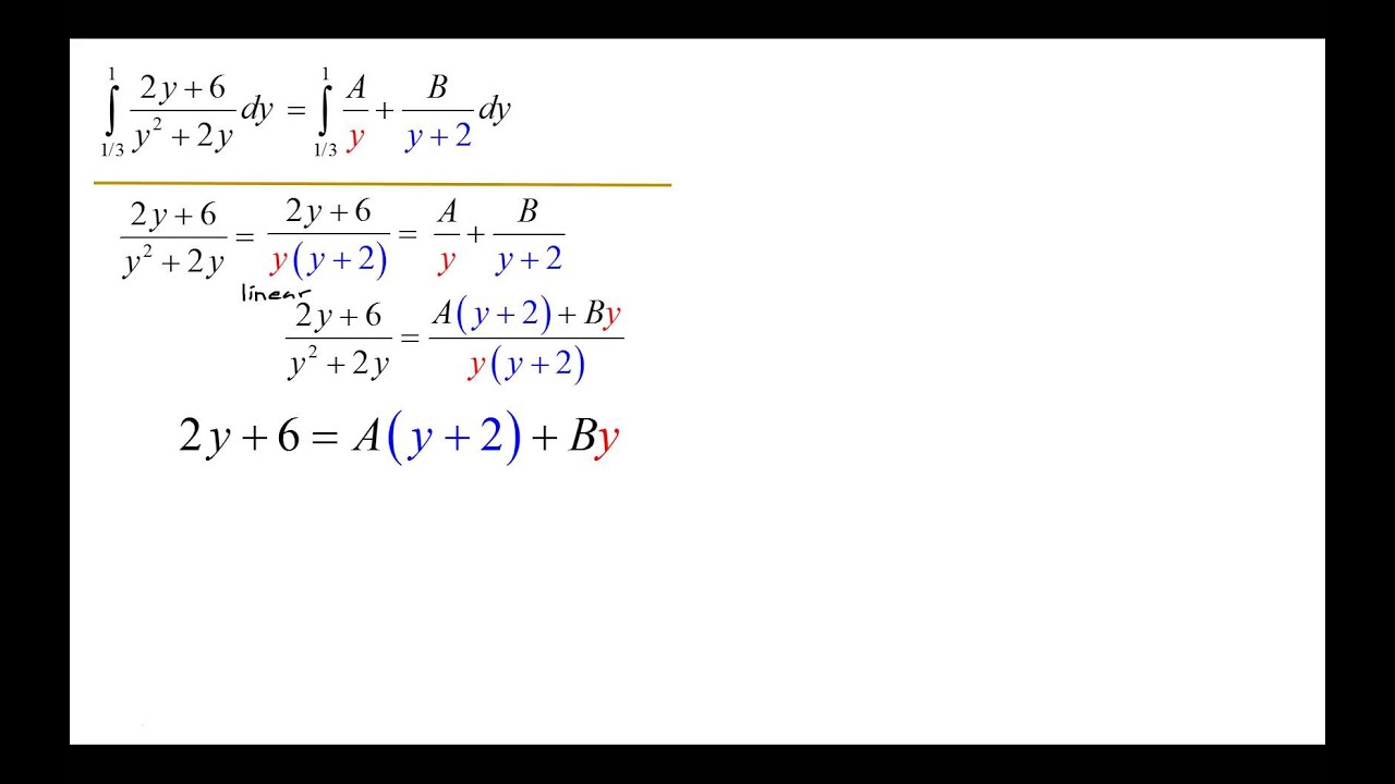 Partial Fraction Decomposition Example