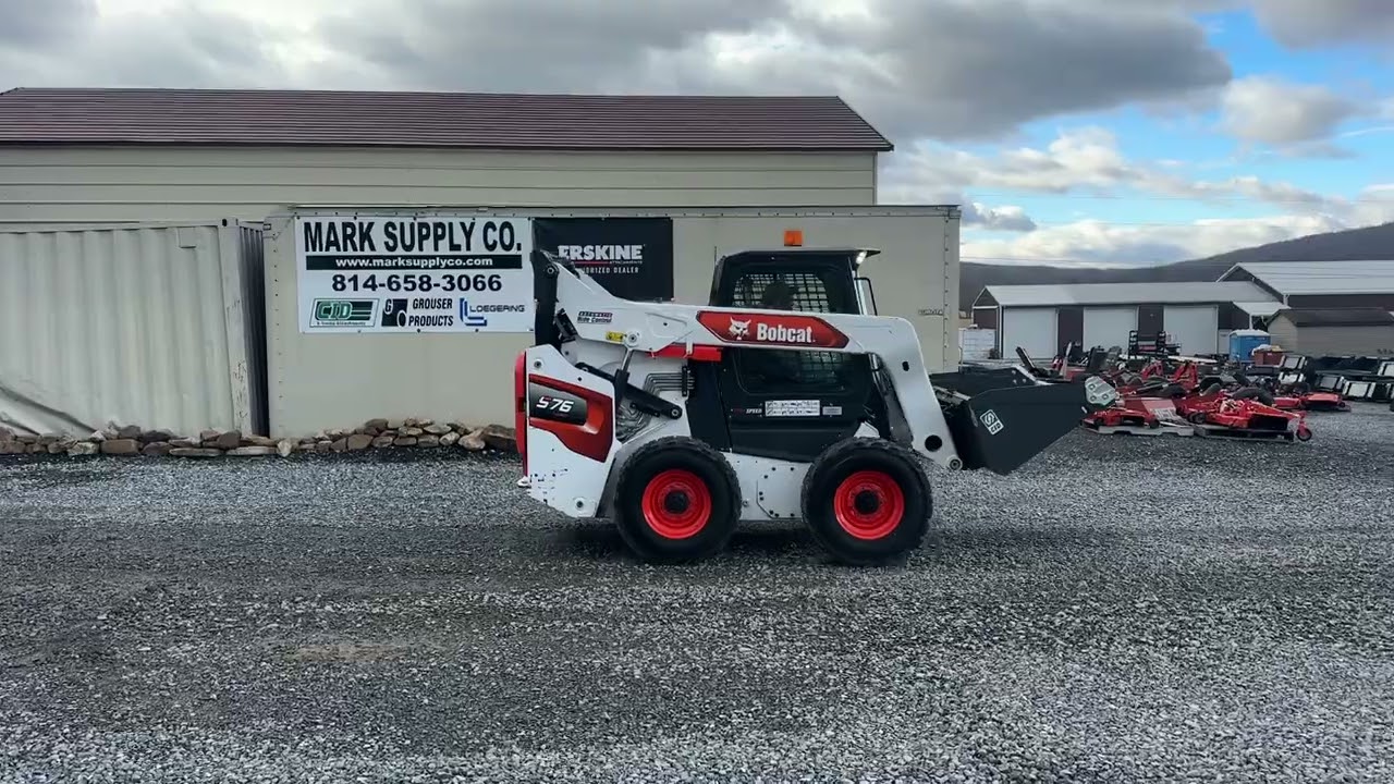 2024 Bobcat S76 R Series Rubber Tire Skid Steer Loader 2649 HRS 2 Speed For Sale Mark Supply Co