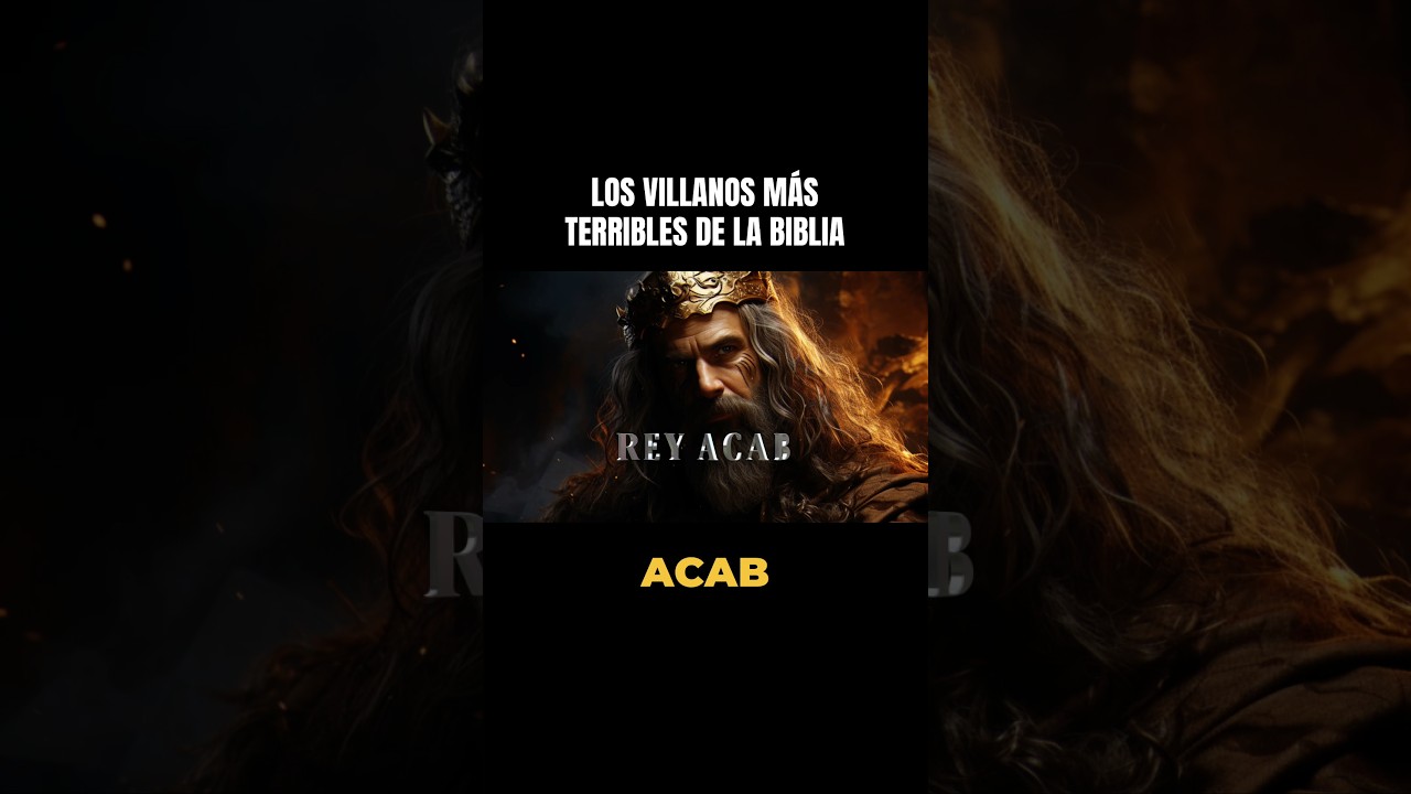 Rey Acab, villanos m&aacute;s terribles de la Biblia