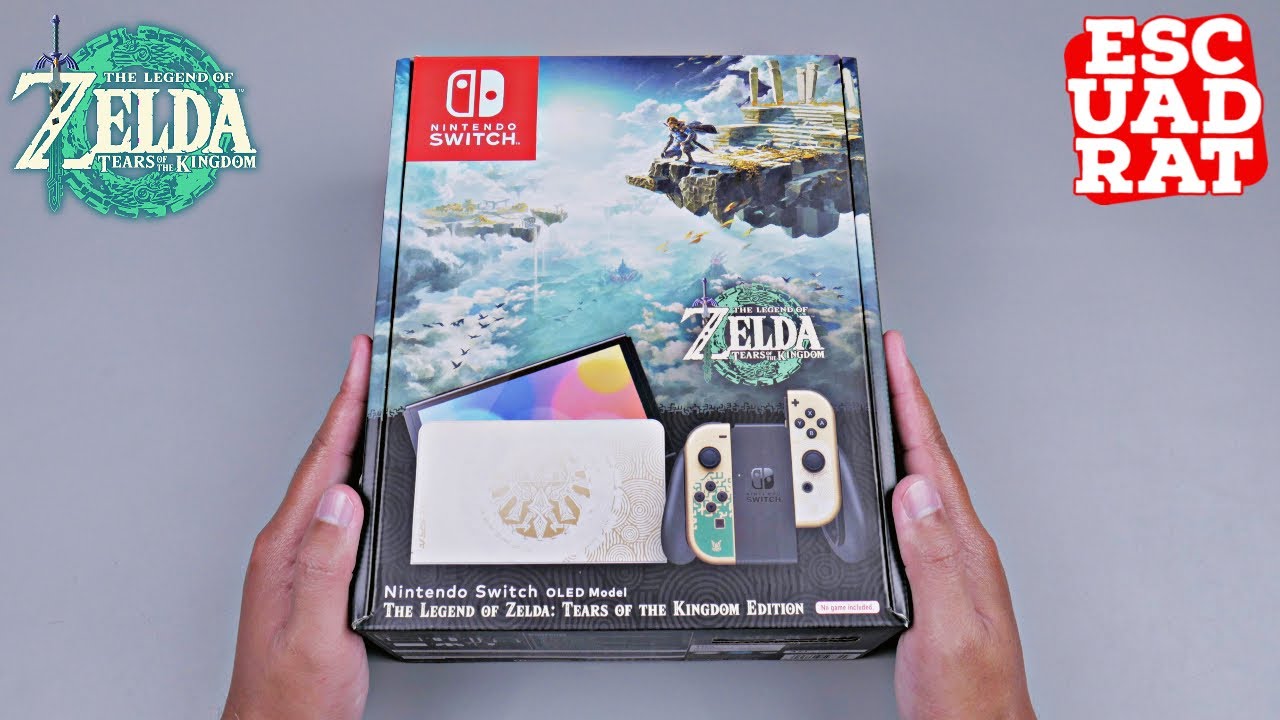Распаковка Nintendo Switch OLED — The Legend of Zelda: Tears of the Kingdom Edition — Россия