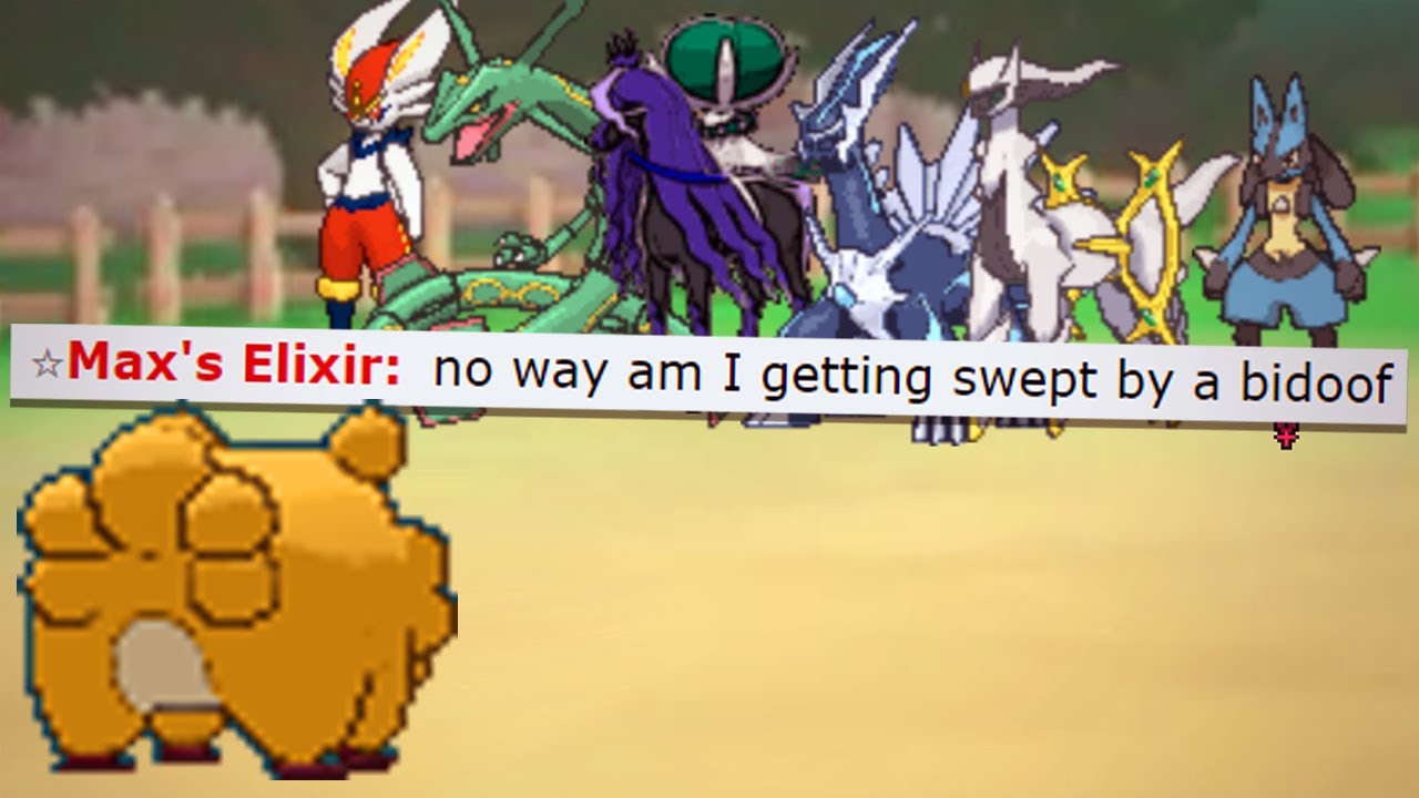 That moment when your legendaries lose to 1 Bidoof