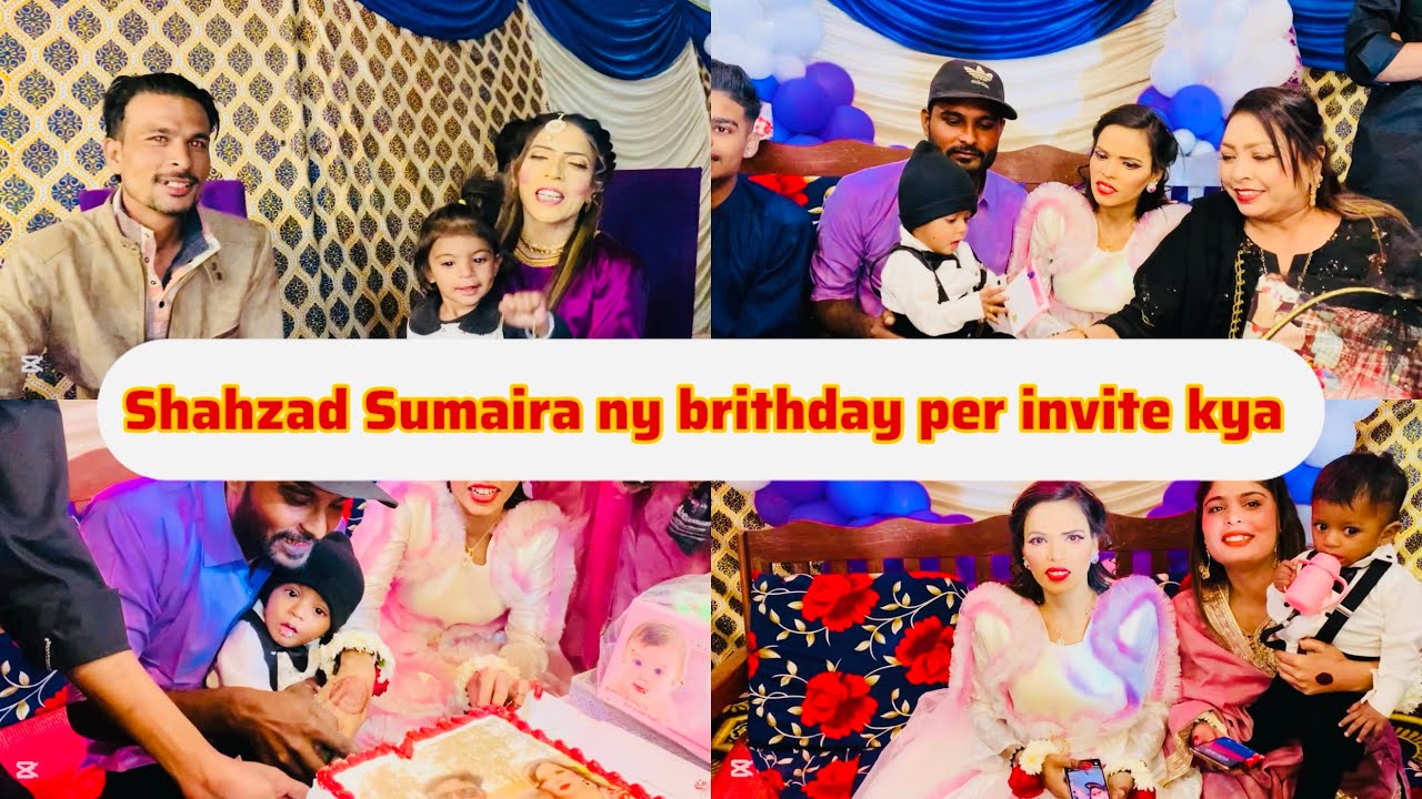 Shahzad sumaira ny brithday per invite kya(shahnaz vlog)